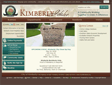 Tablet Screenshot of cityofkimberly.org